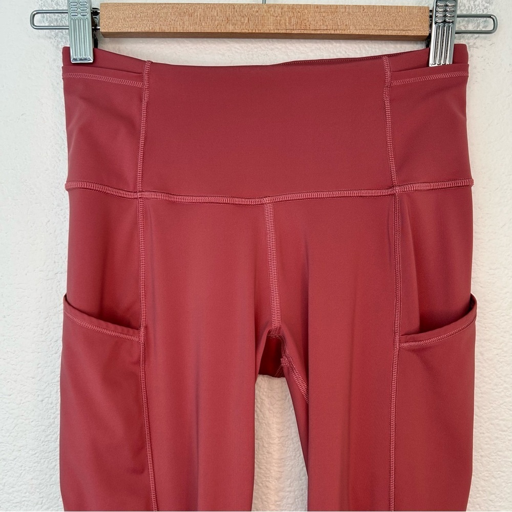 Lululemon Fast and Free Crop II *Non-Reflective Cool pink 4 - Picture 3 of 15